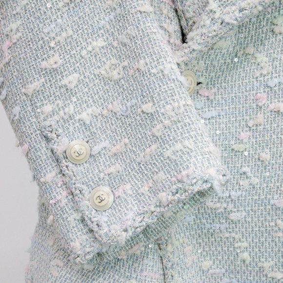 Chanel 07C Double Breasted Tweed Coat - Picture 10 of 16